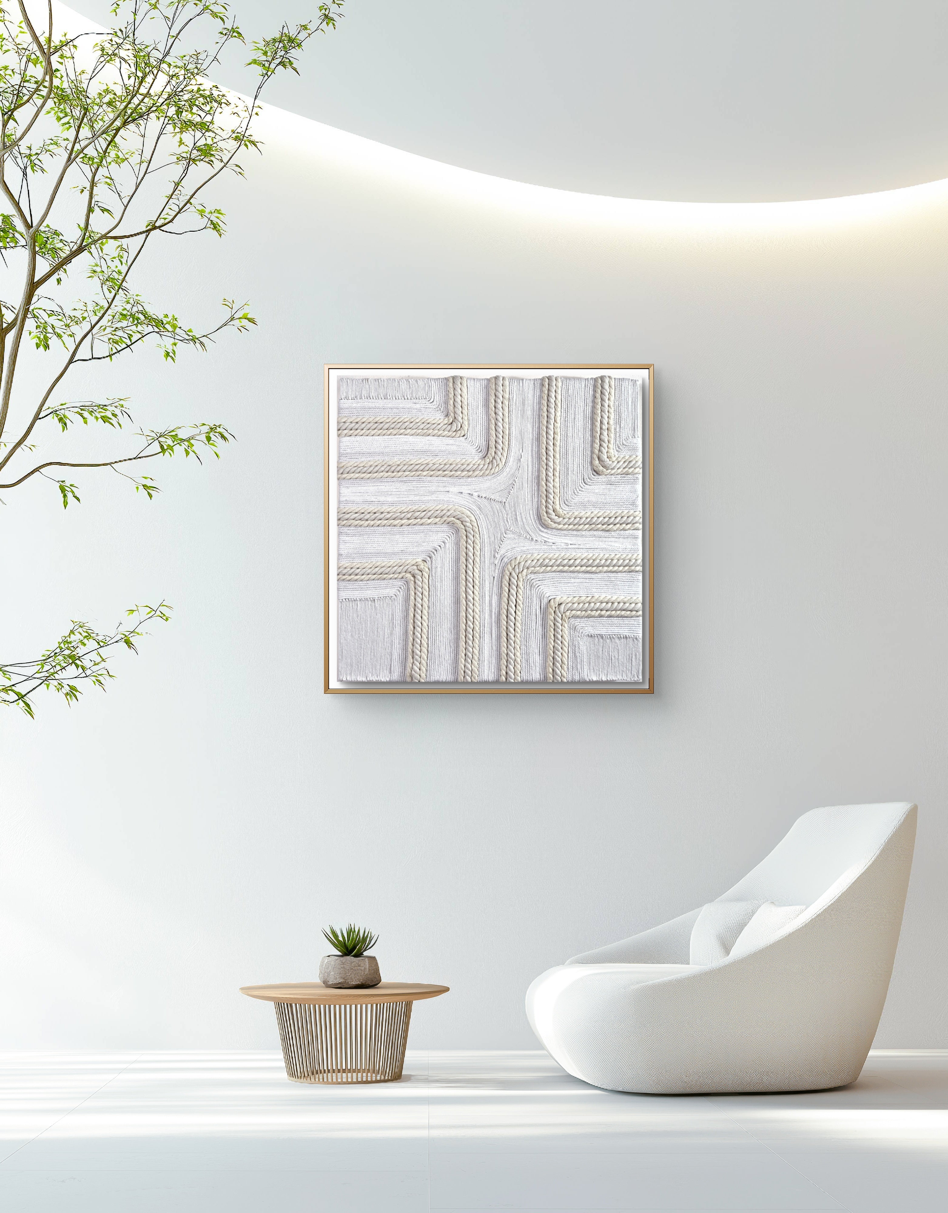 Contemporary macrame creation