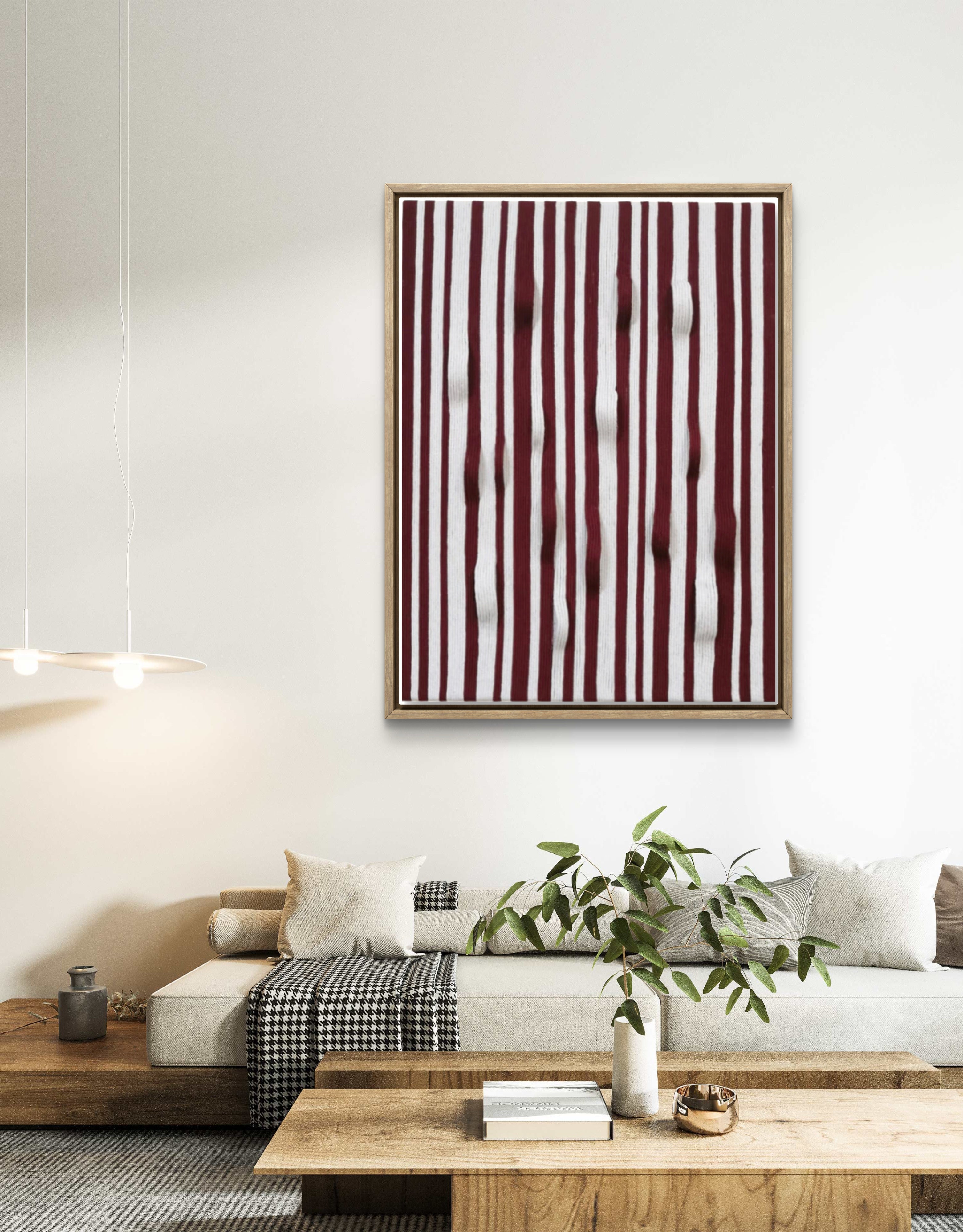 Contemporary macrame texture art