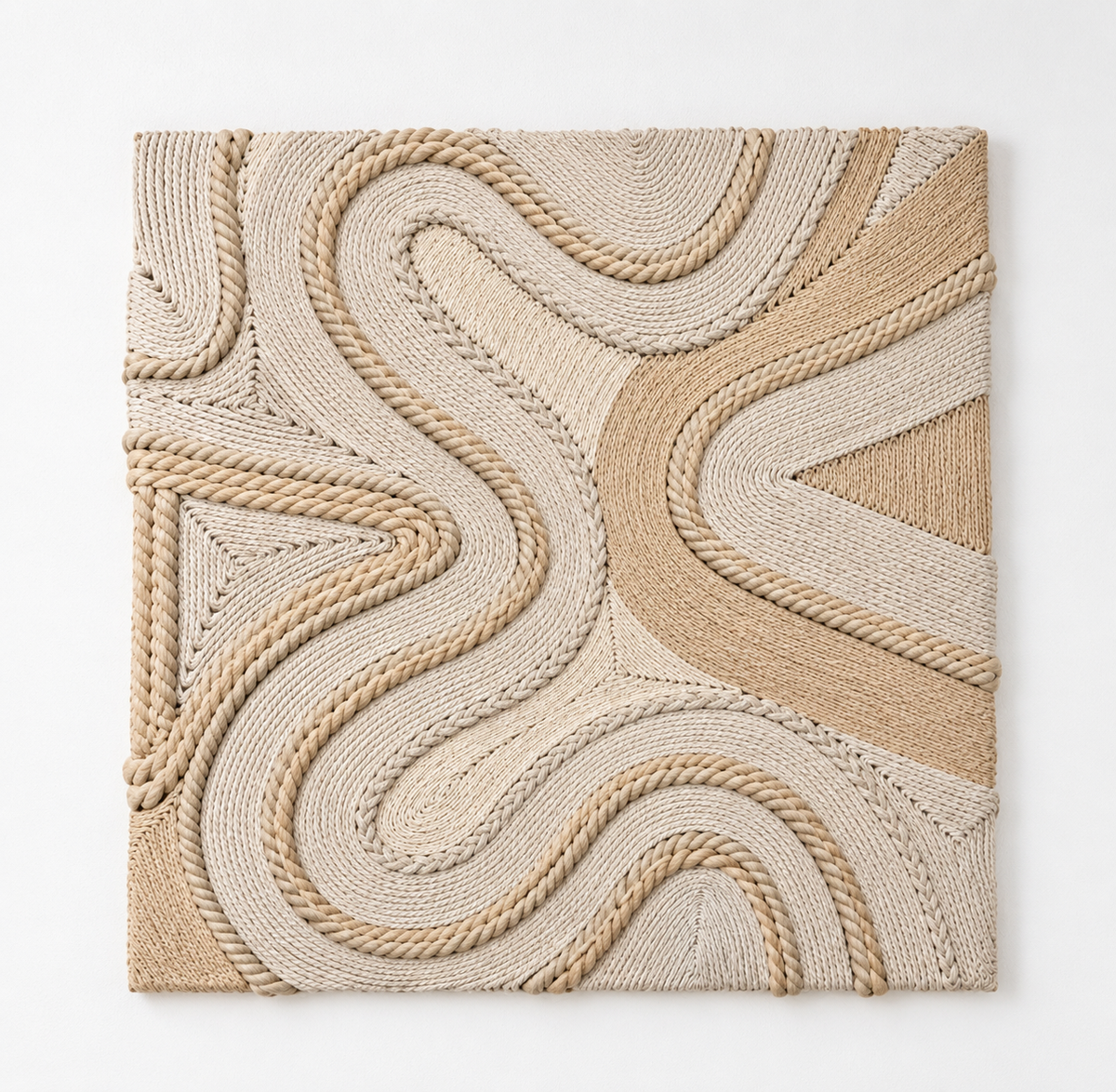 3D geometric rope wall art UAE