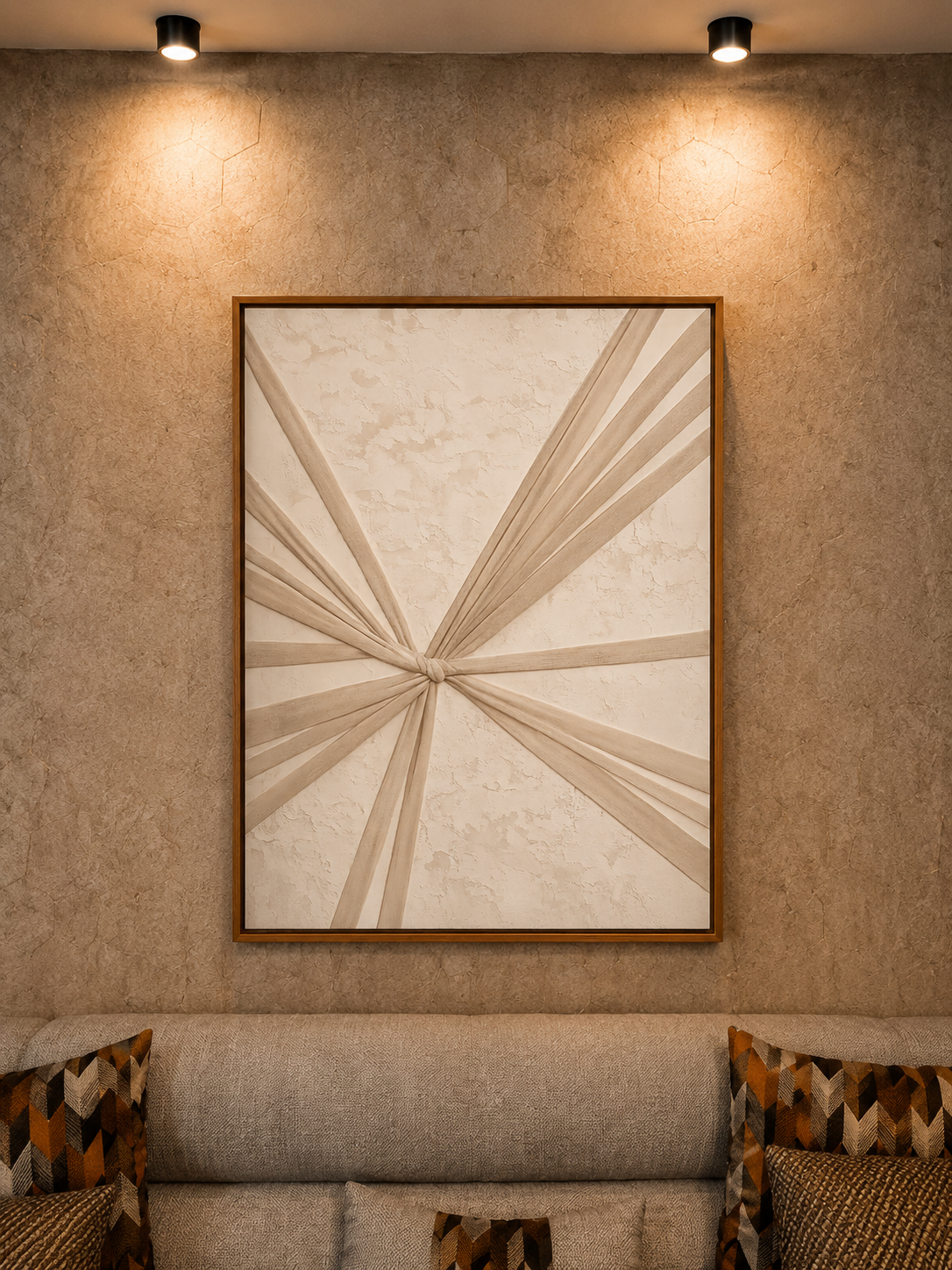 3D textured wall décor for Dubai