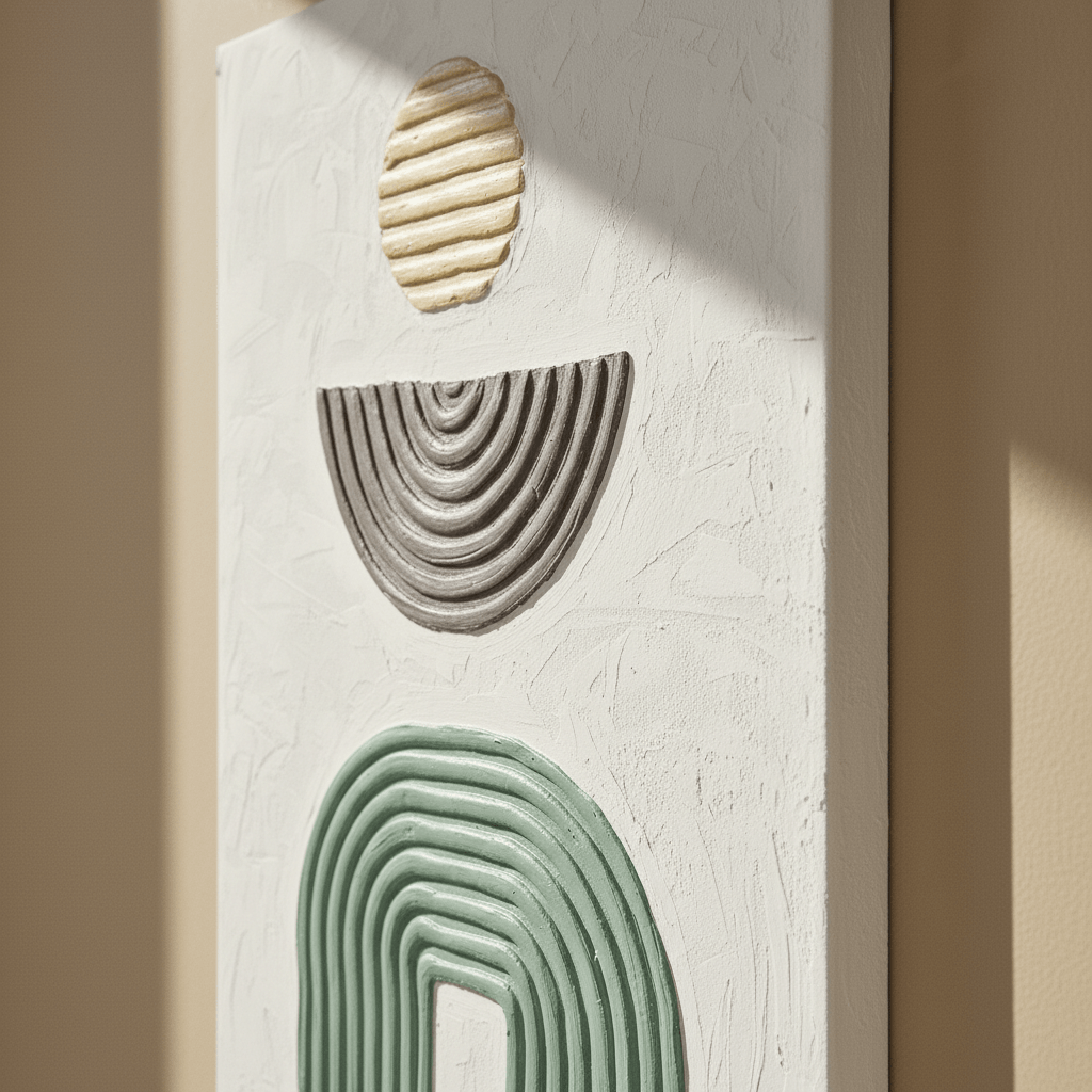 Layers of Time – 3D Textured Canvas Wall Art for Home Interiors UAE 100 × 76cm