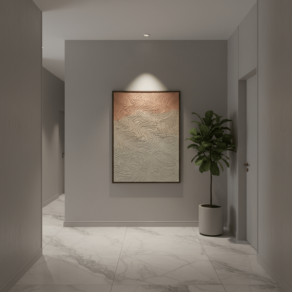 Desert Currents – Handcrafted 3D Textured Canvas Art 100 × 76 cm