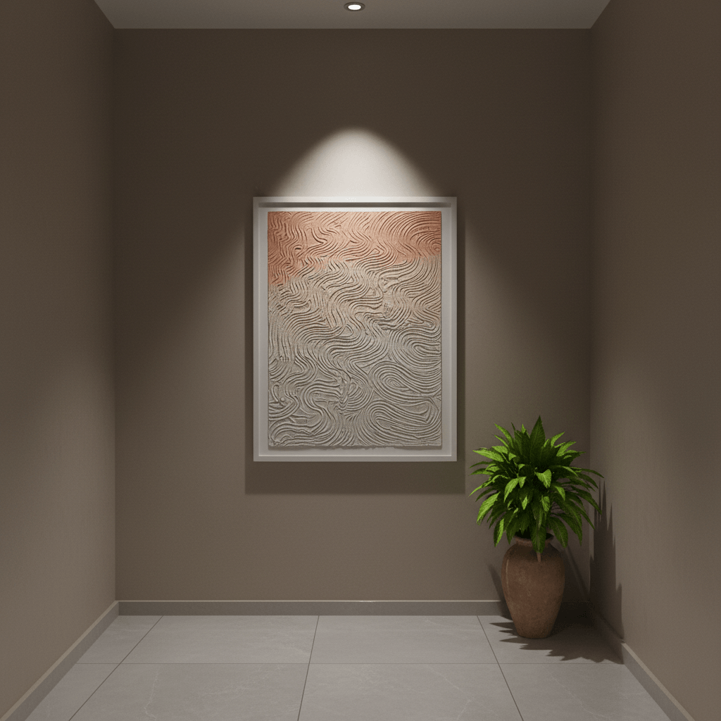 Desert Currents – Handcrafted 3D Textured Canvas Art 100 × 76 cm