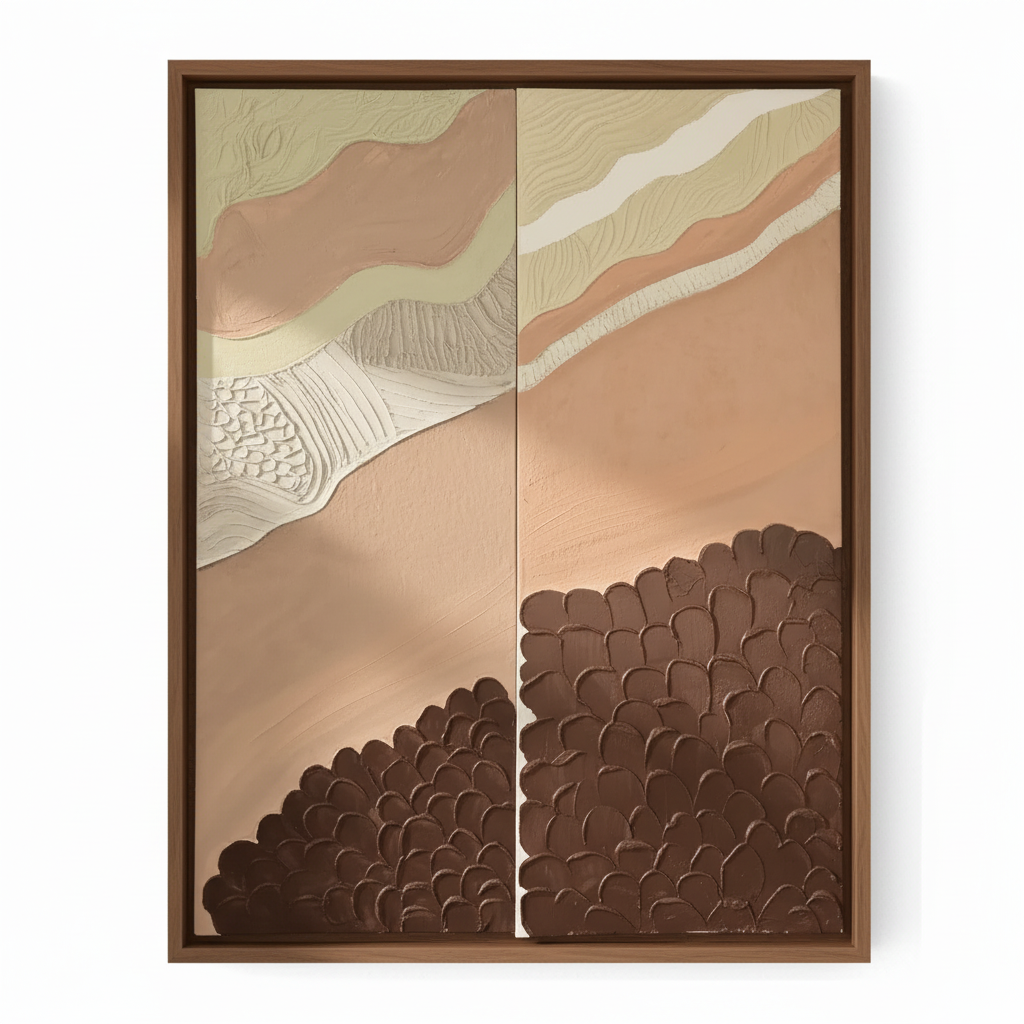 Silent Geological Flow & Strata of the Earth Art work (A,B)