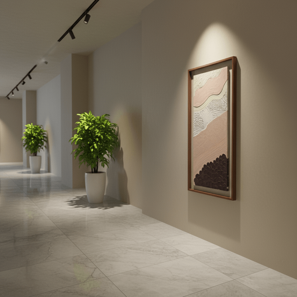 Silent Geological Flow – Sculptural Wall Art for Homes 150×60cm (B)