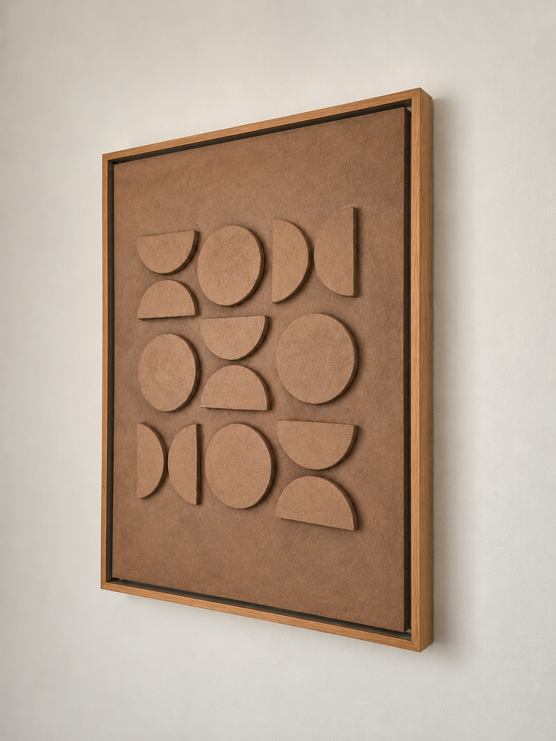 Beige framed luxury wall art UAE