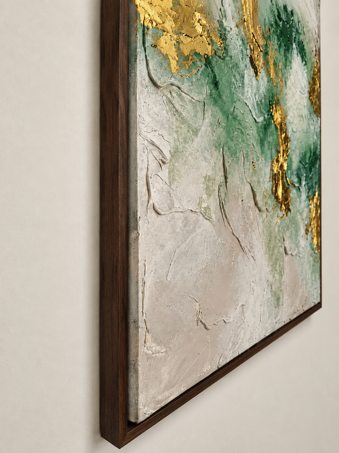 Gilded Earth – Luxury Abstract Wall Art for Home Interiors 100 × 76 cm