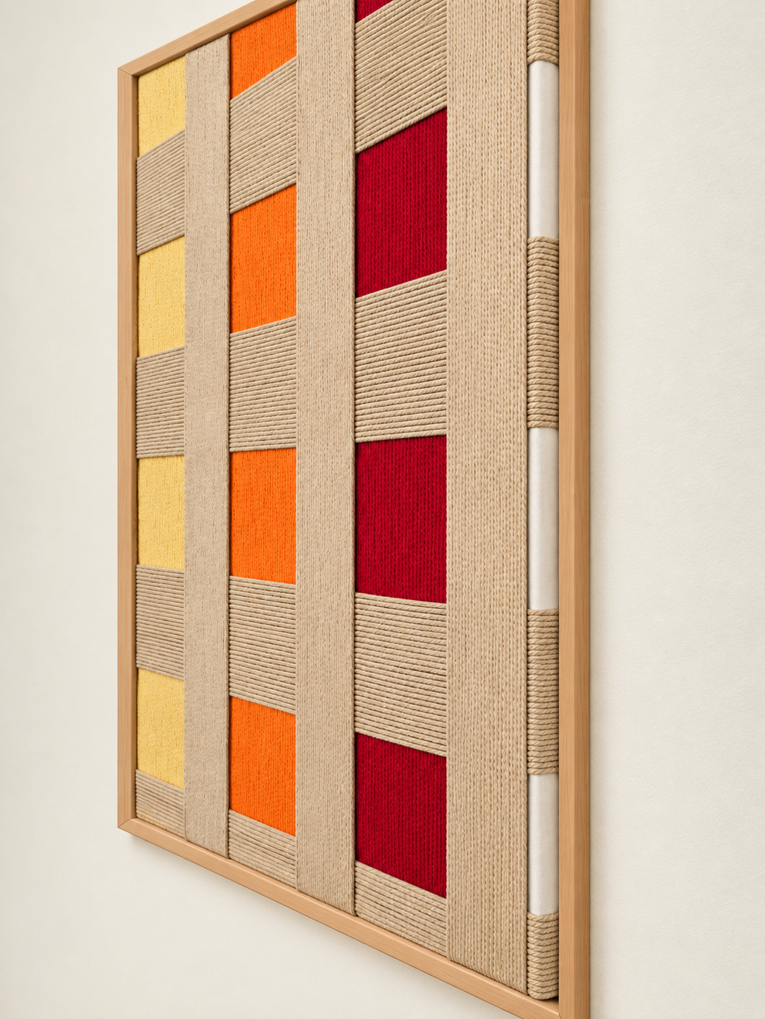 Sun's Own Weave Handcrafted Macramé Wall Art | 80 × 60 cm