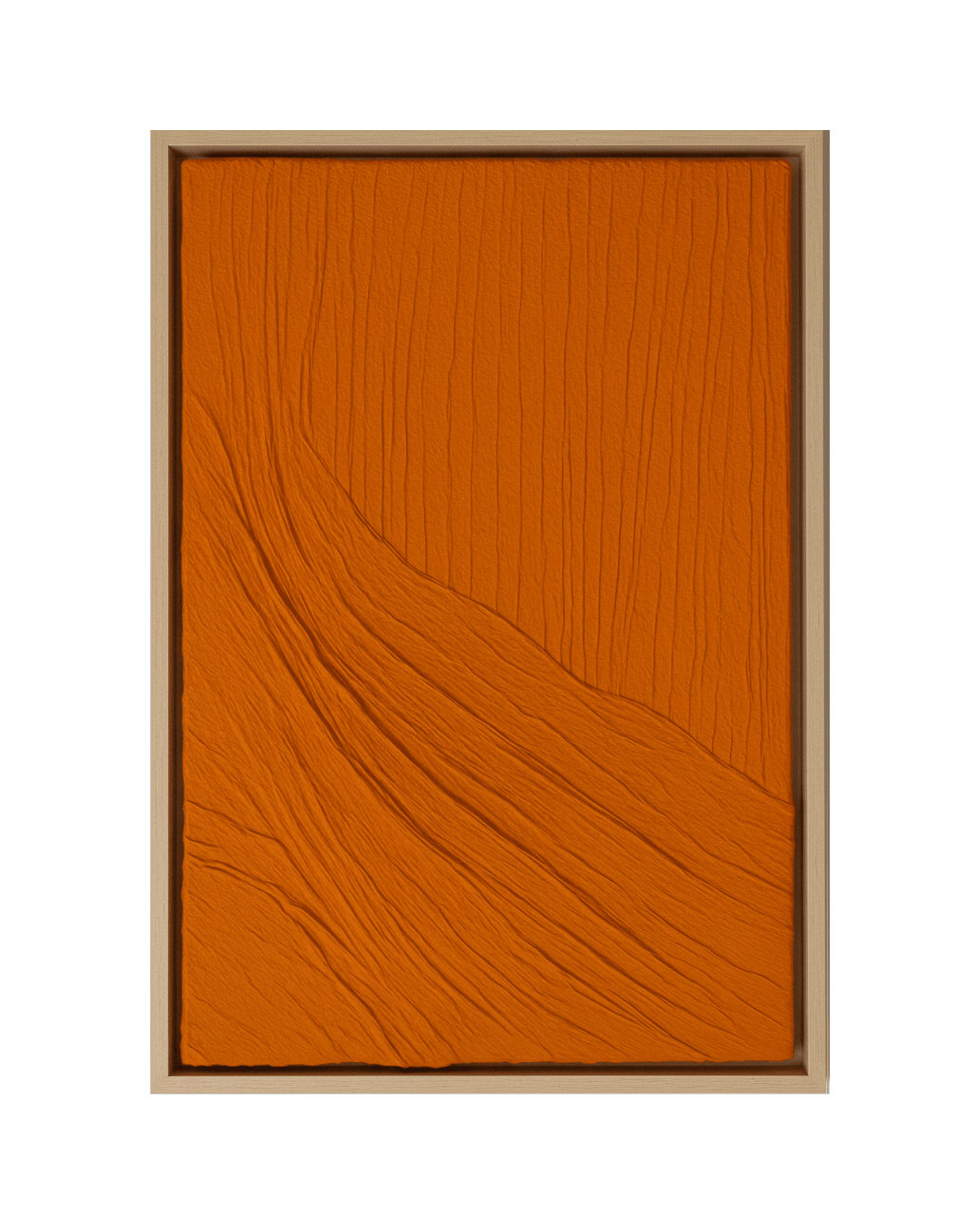 Crumpled Pumpkin textured wall art Dubai