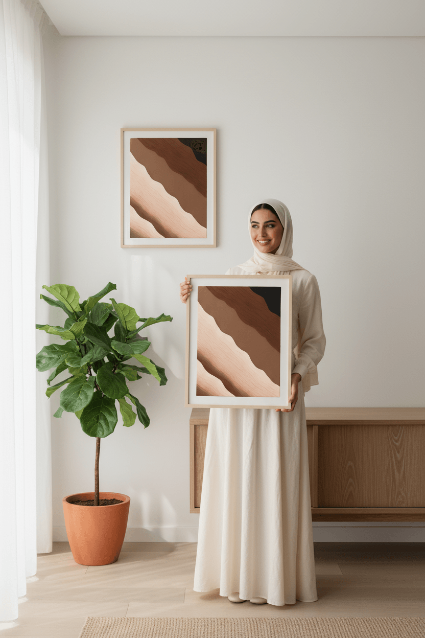 Desert inspired handcrafted wall decor UAE