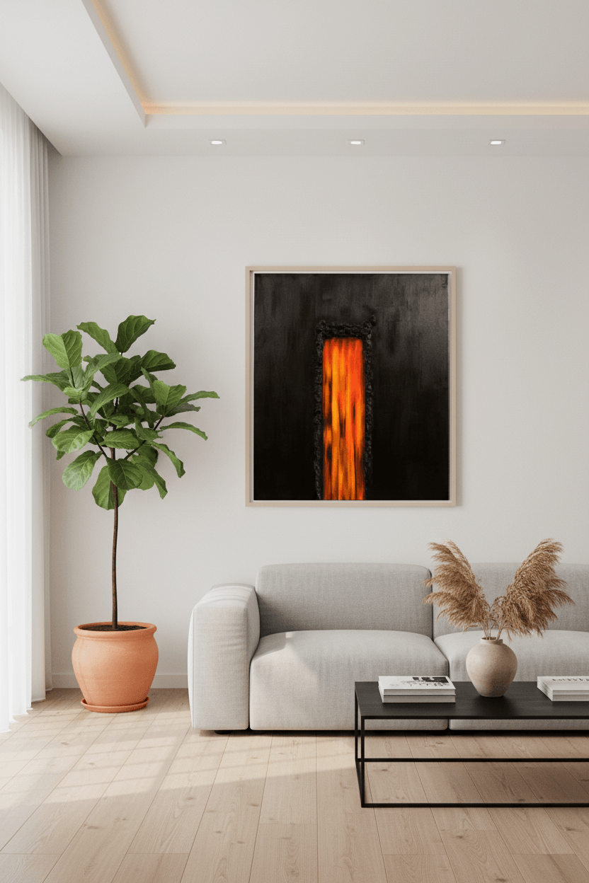 Earth-inspired wall sculpture