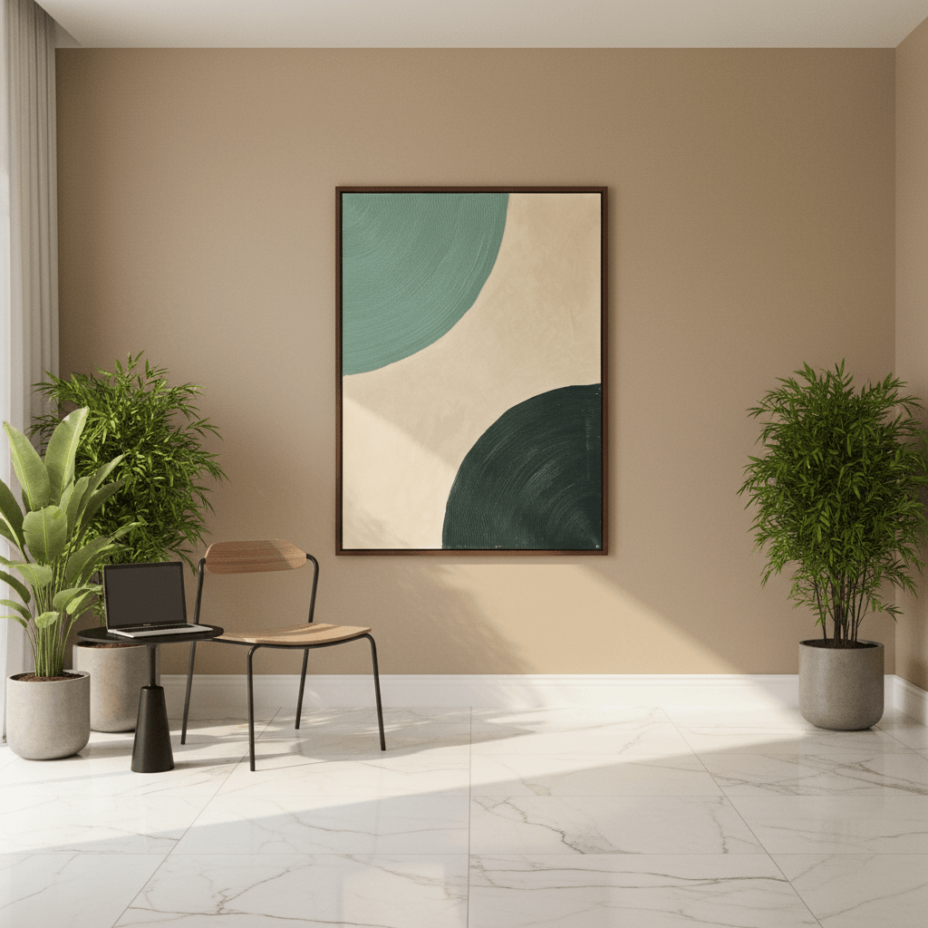 Earth inspired wall art for living room