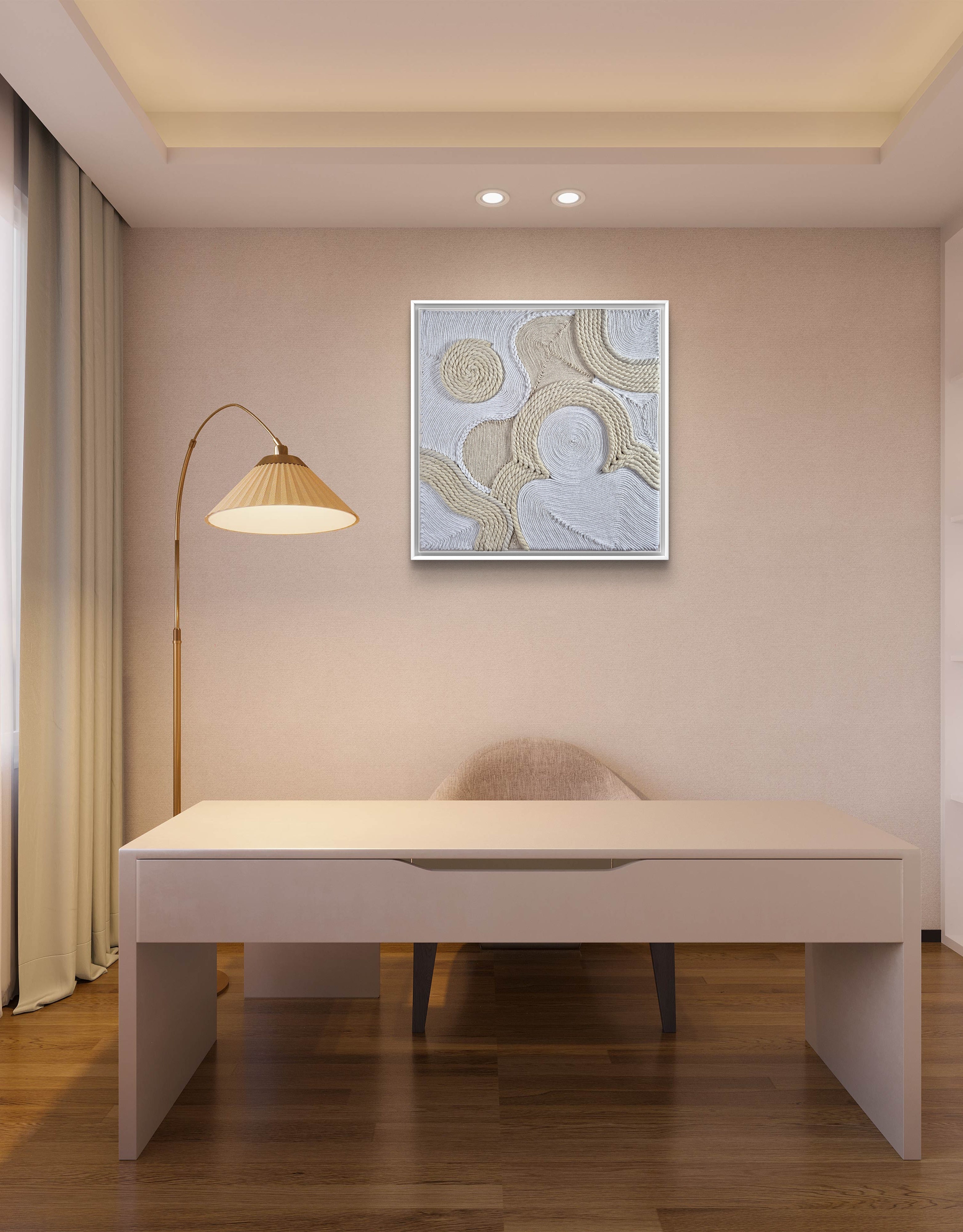 Eco-friendly fiber macrame art