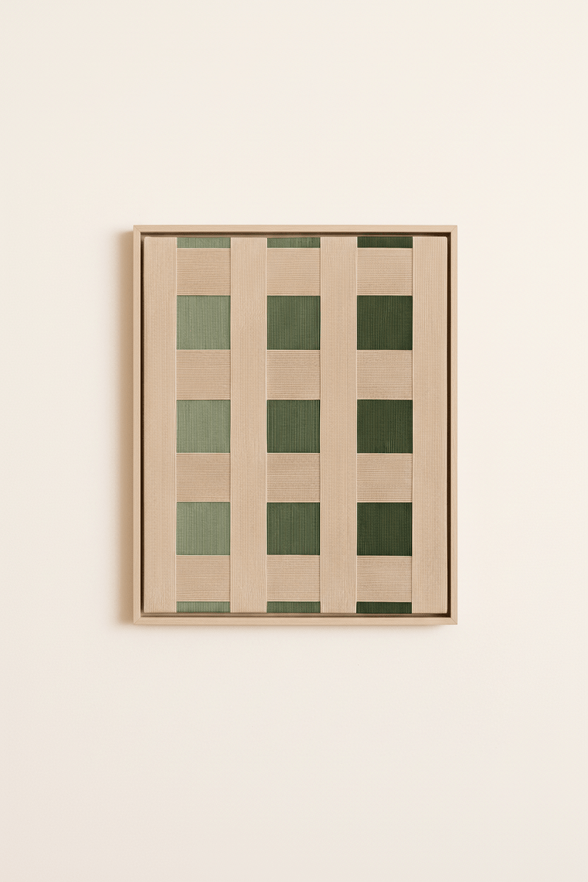 Earth tone wall hanging Art Dubai