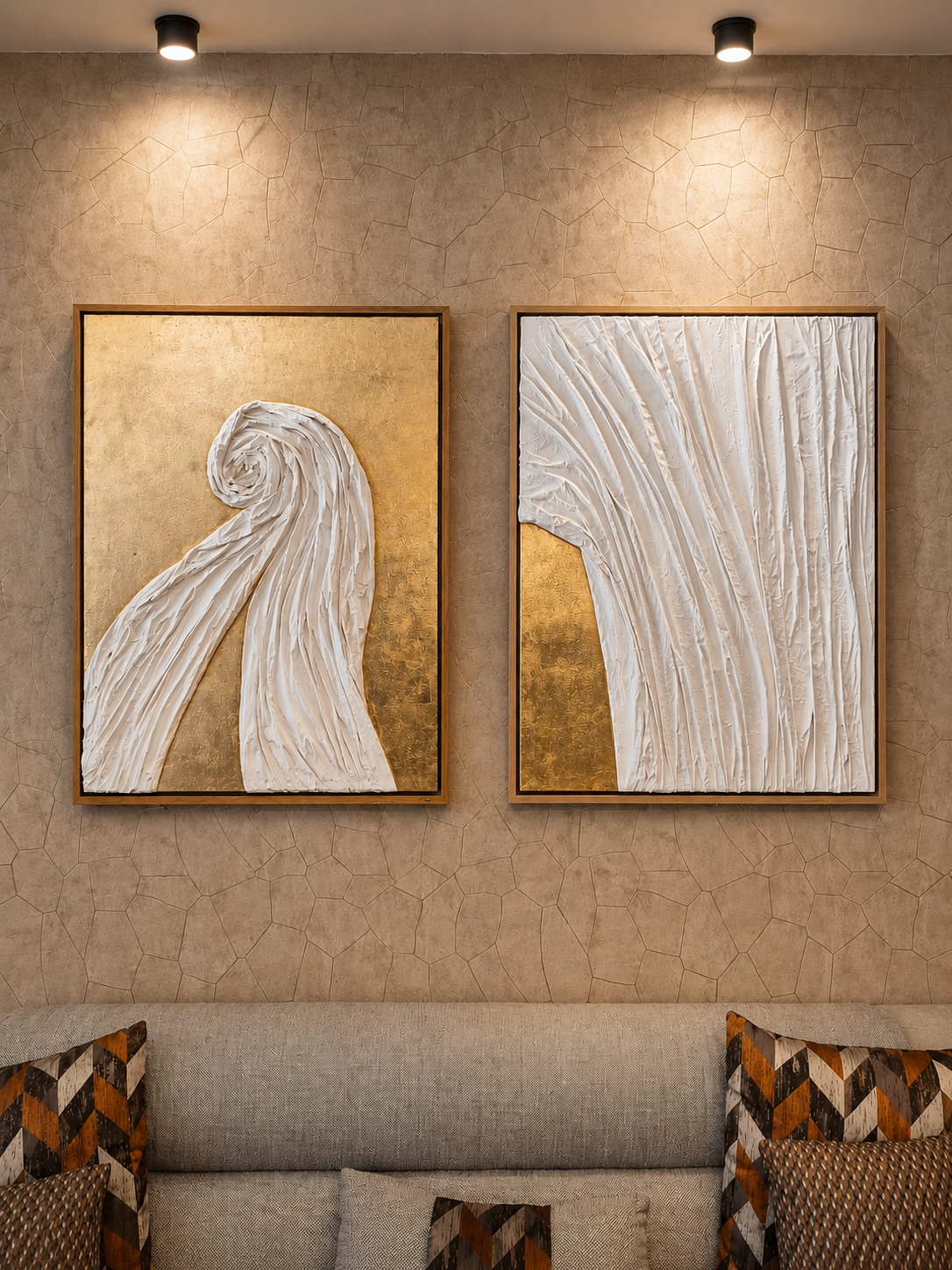 Ethereal Swirl luxury wall art Dubai