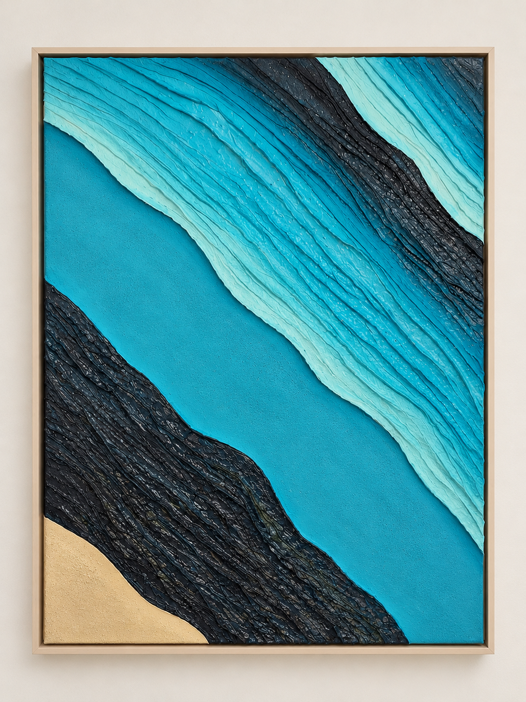 Gushing Rivers Canvas Wall art The Motion and Flow 80×60 cm
