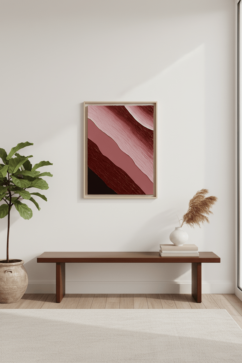 Frameless modern abstract painting Dubai