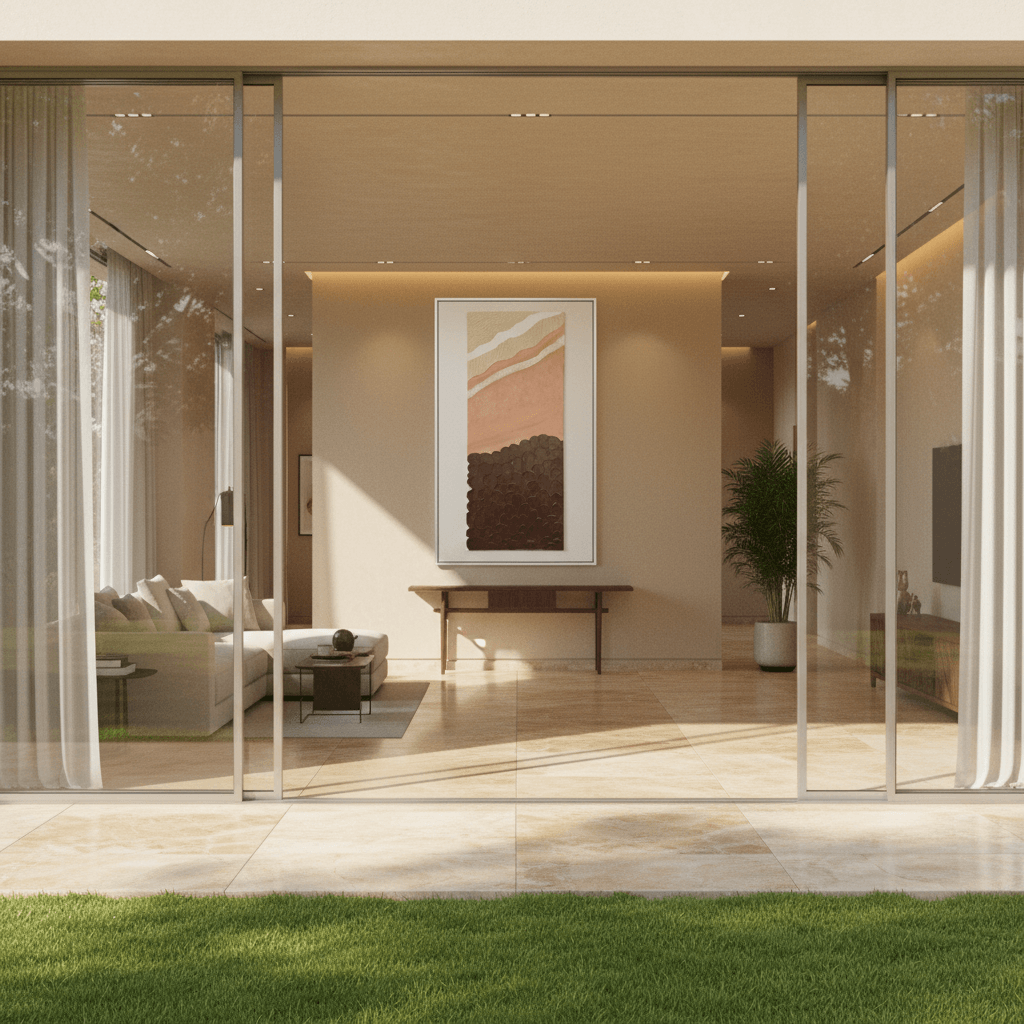 Frameless textured canvas wall art