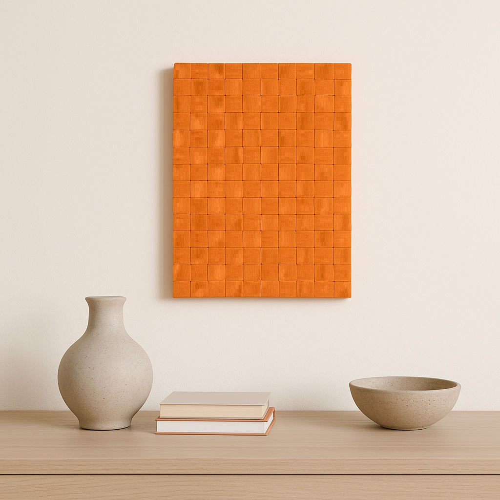 Textured wall hanging art