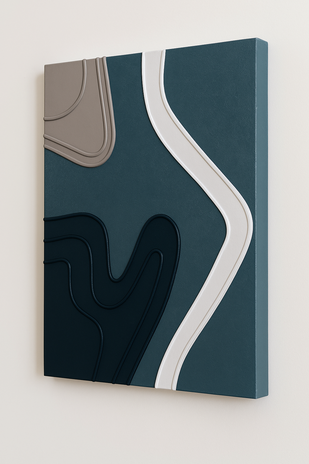 Elegant textured wall hanging art Sharjah with natural fiber macramé.