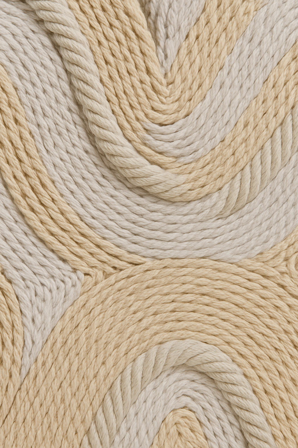 Eco-friendly fiber macrame art