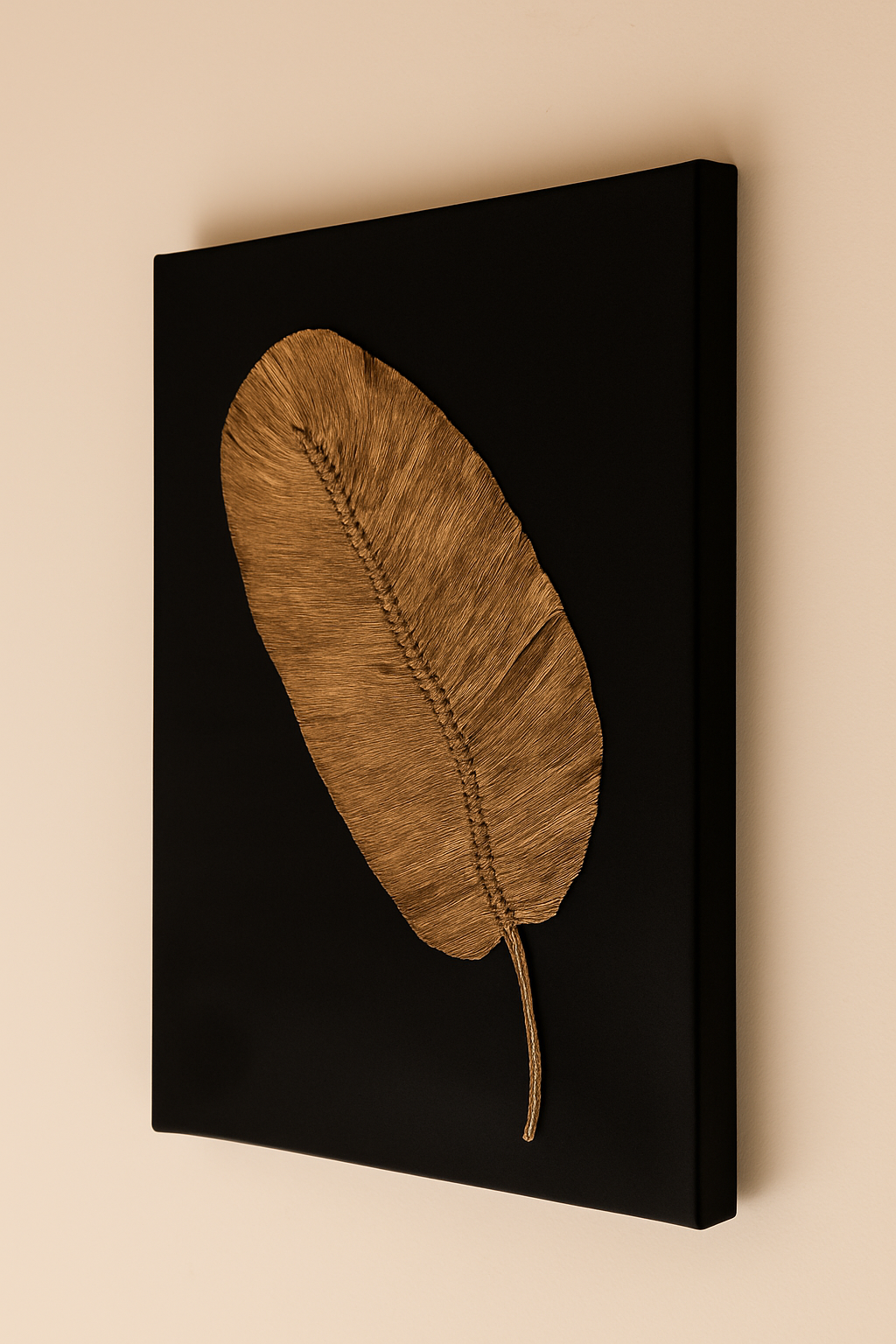Modern handmade fiber sculpture