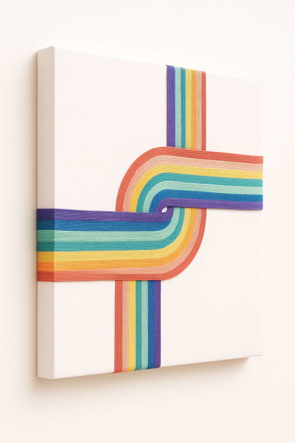 Modern macrame fiber design