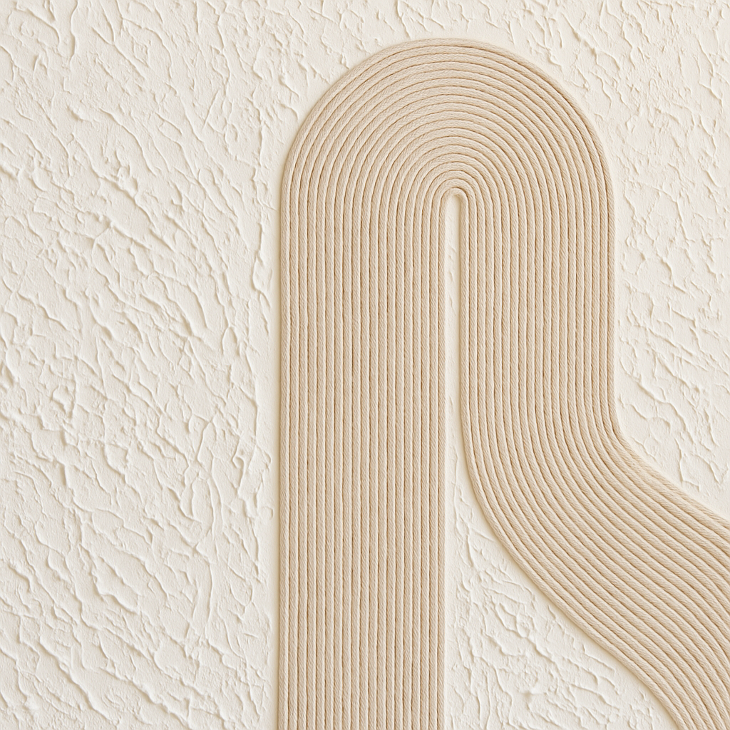 Eco-friendly fiber macrame art