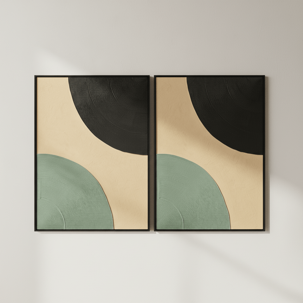 Luxury home decor wall art set