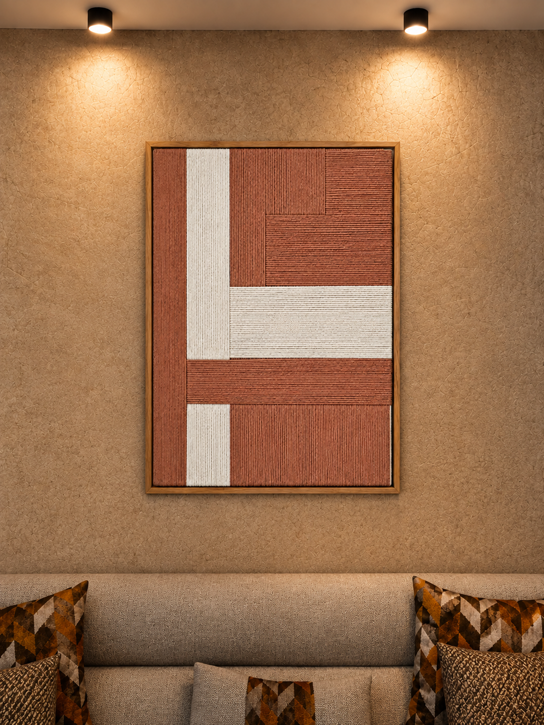 Luxury macramé wall art for UAE interiors