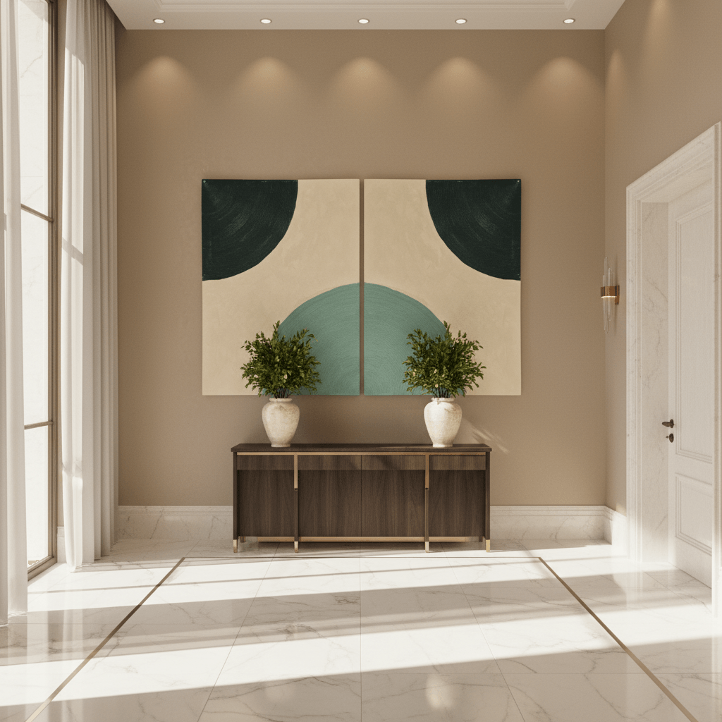 Matching canvas wall art for living room