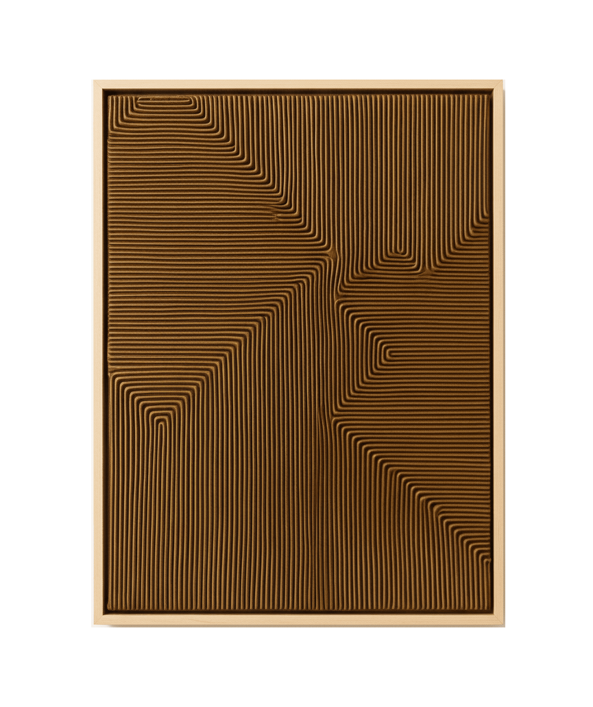 Modern macramé artwork for living room Dubai with dimensional texture and depth