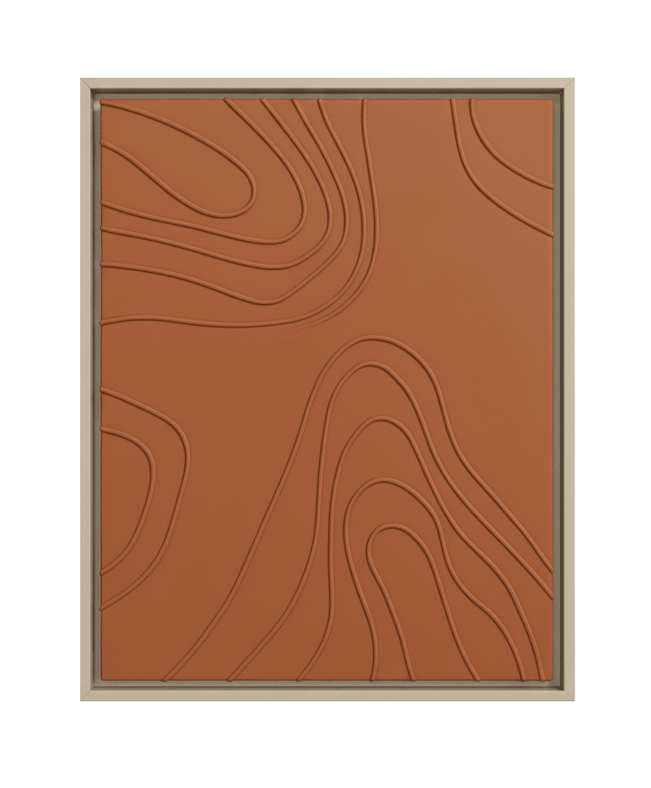 Nak3d Blush Contours abstract fluid wall art with soft pink tones and depth Dubai