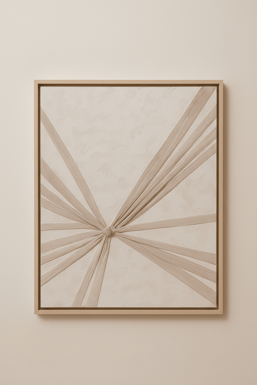 Neutral tone abstract art Dubai