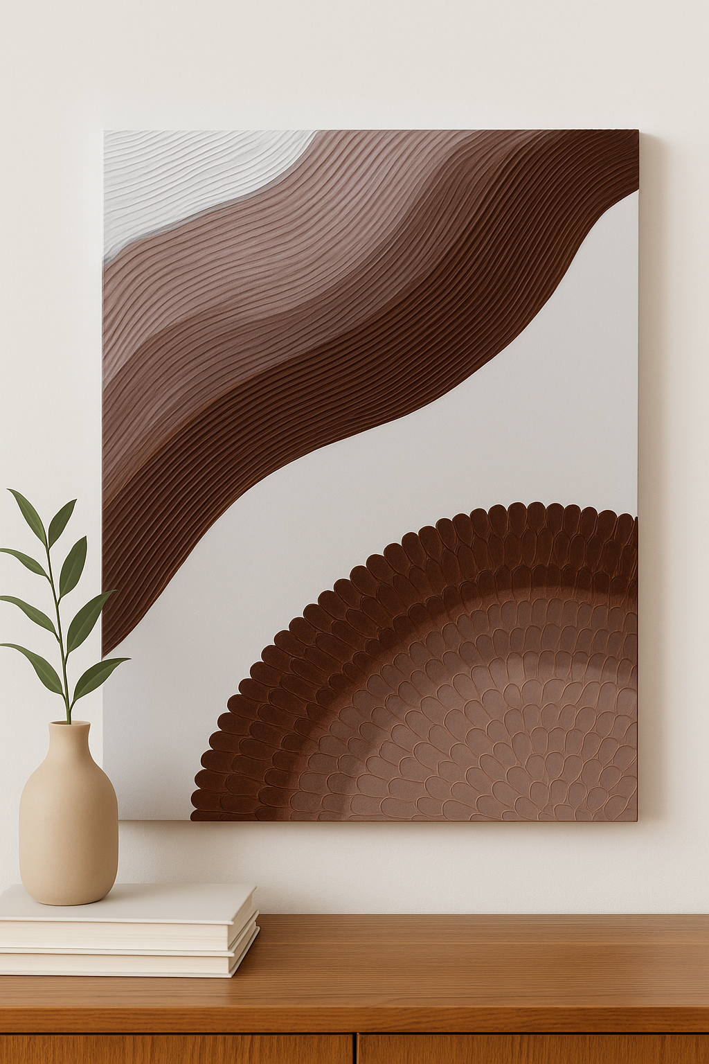 Organic form abstract wall decor Dubai