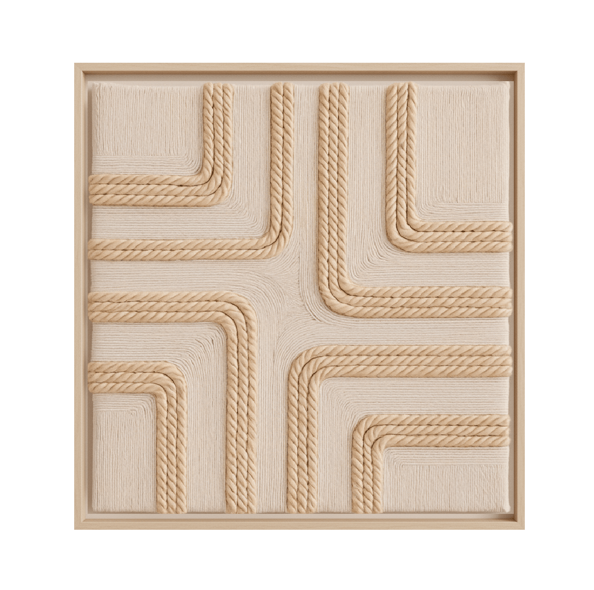 Roped Roads rope handcrafted wall art Dubai