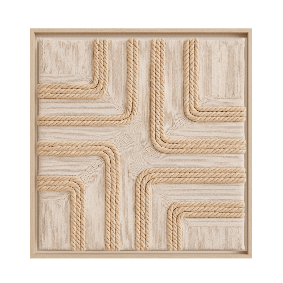 Roped Roads rope handcrafted wall art Dubai