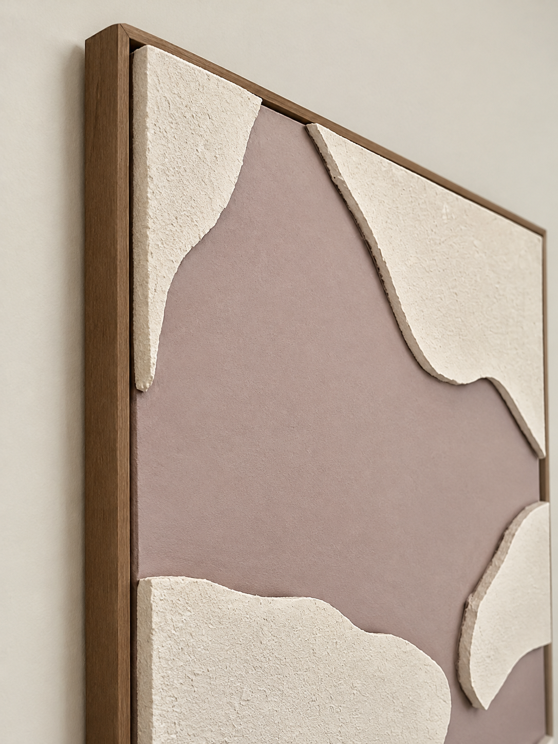 Soft Divide – Modern Abstract Fabric Wall Art | 102 × 77 cm