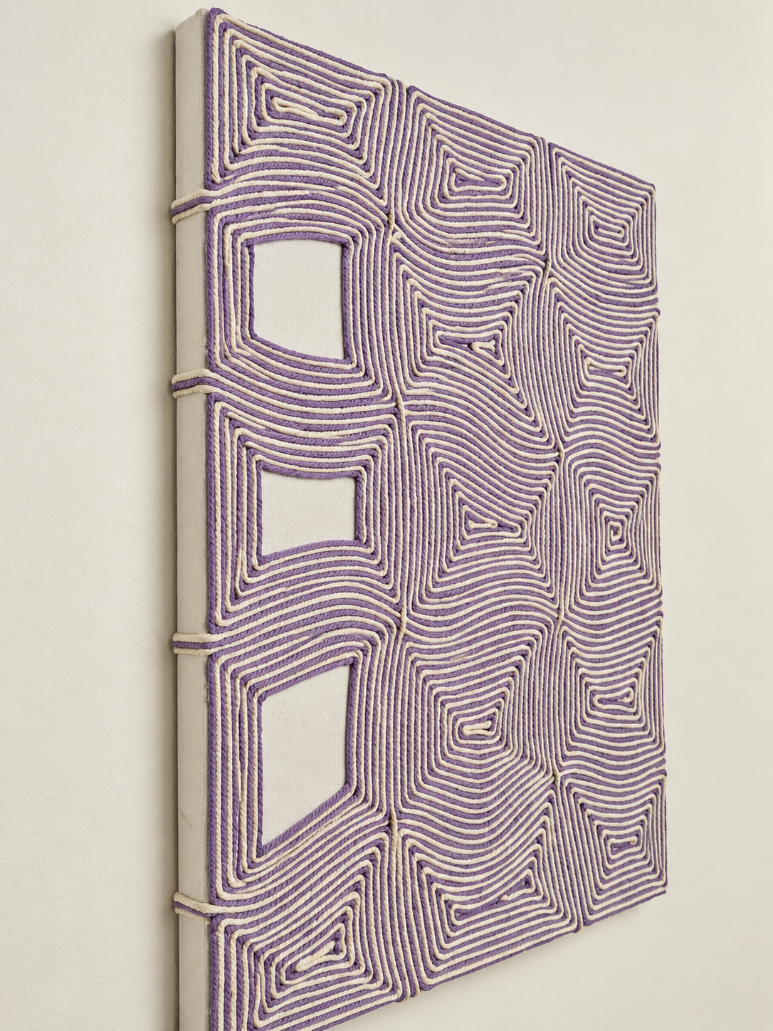 Textured purple macramé wall hanging Abu Dhabi