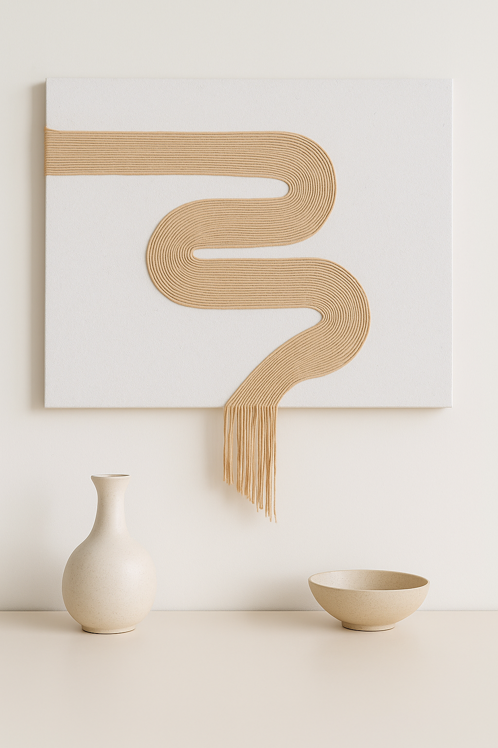 Textured wall hanging macrame Art UAE