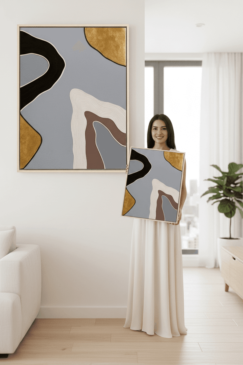 The Aeroplane View textured wall art Dubai