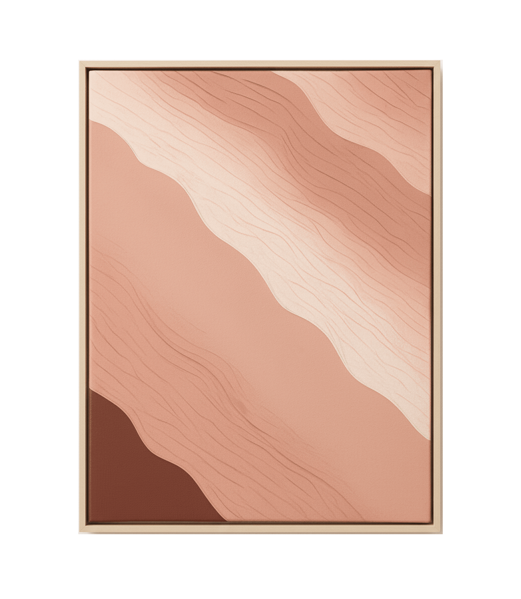 Tidal Blush textured wall art Dubai