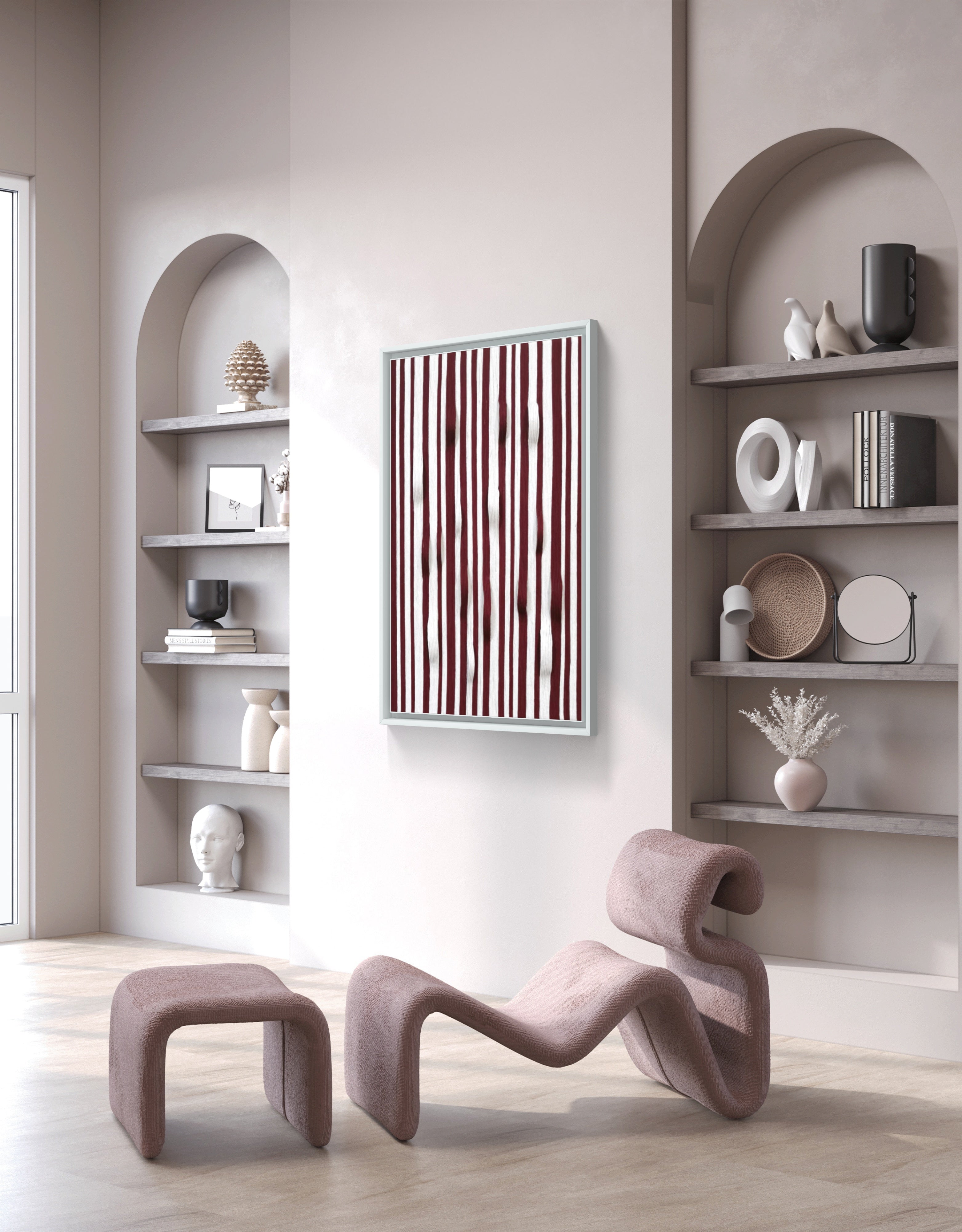 Eco-friendly fiber macrame art