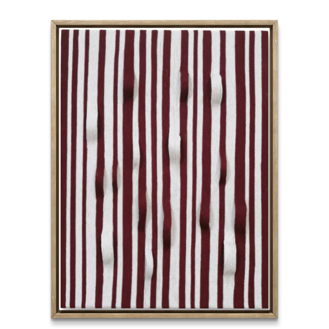 Handmade woven fiber artwork