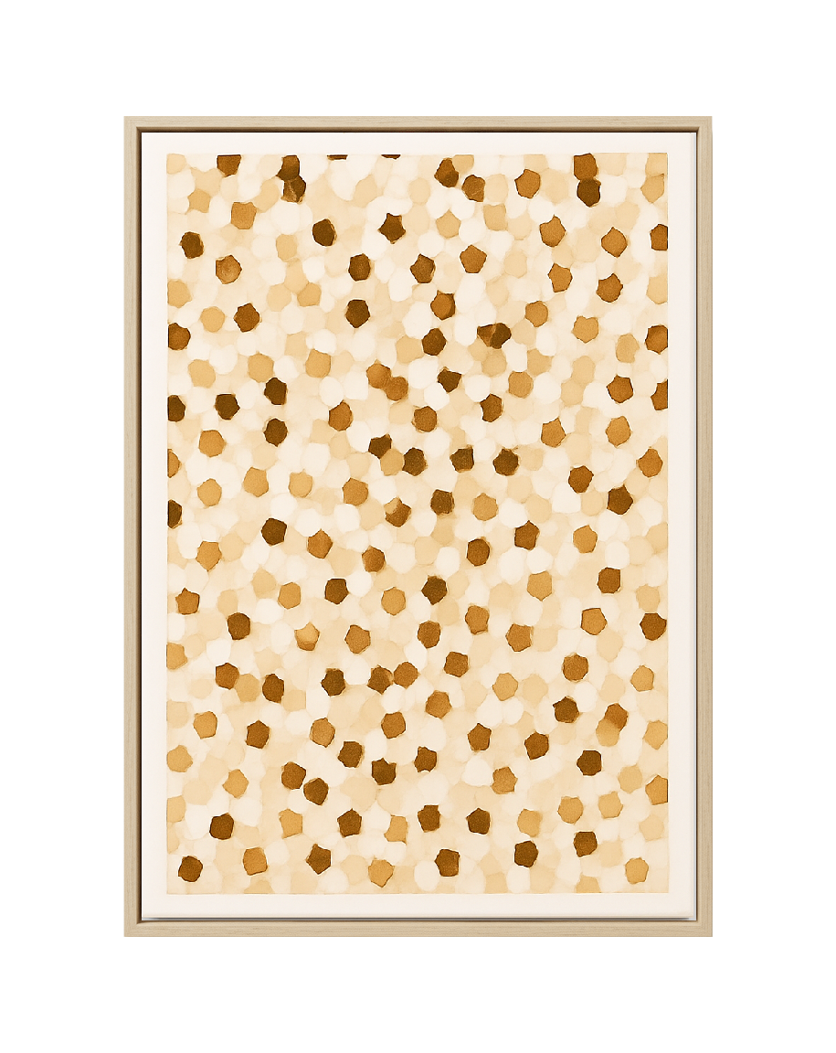 Unframed wall decor Dubai with seasonal geometric design and customizable frame options