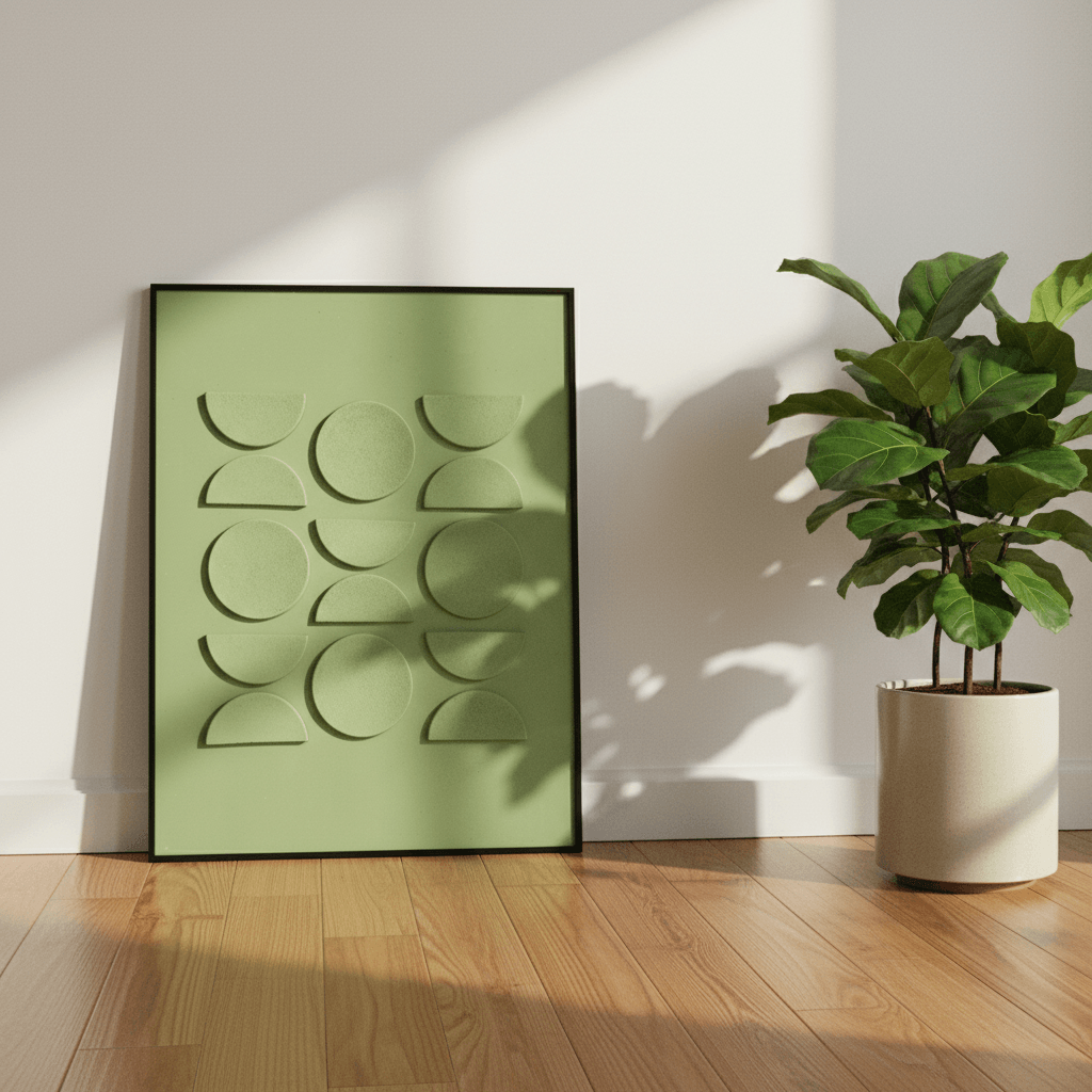 Verdant Rhythm modern wall art Dubai