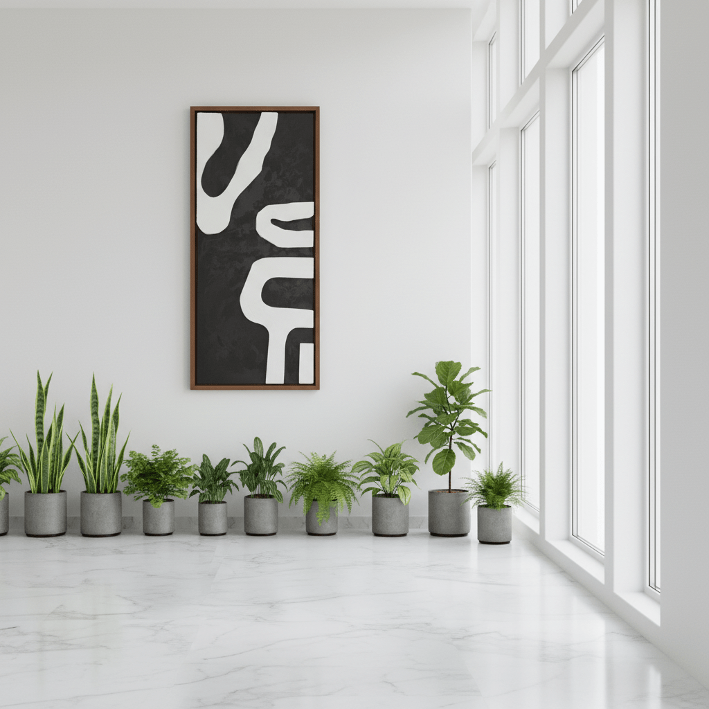 Vertical modern wall art 150x60 cm