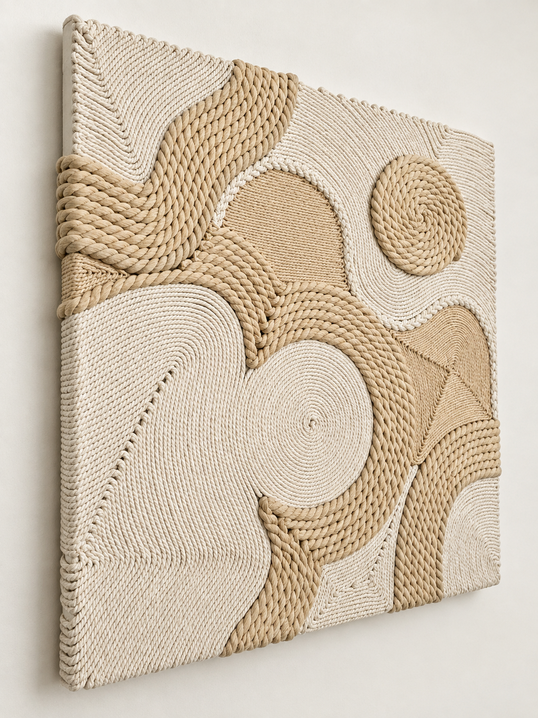 Wavy Wonders cotton rope wall art Dubai