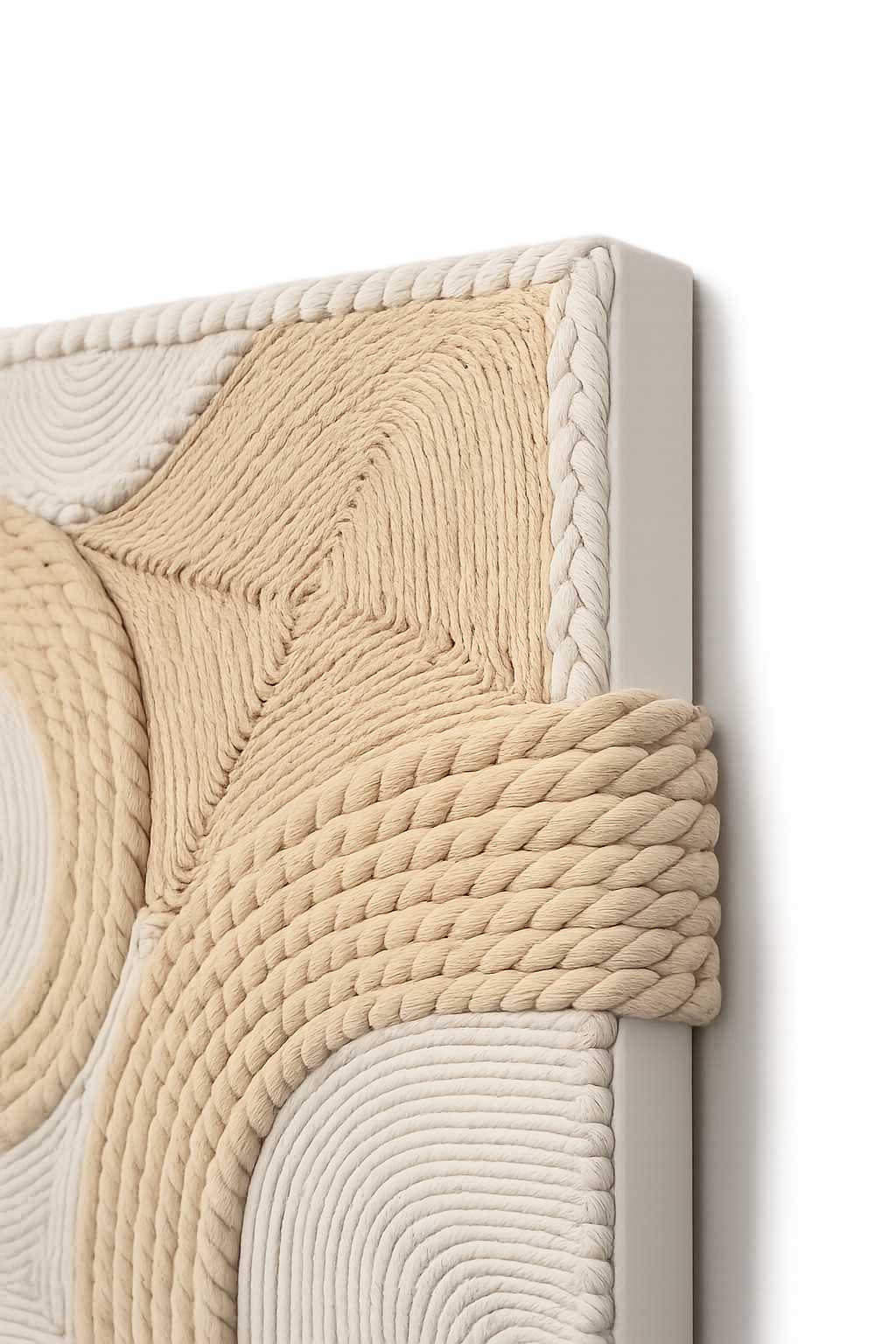 Wavy circular rope wall art UAE