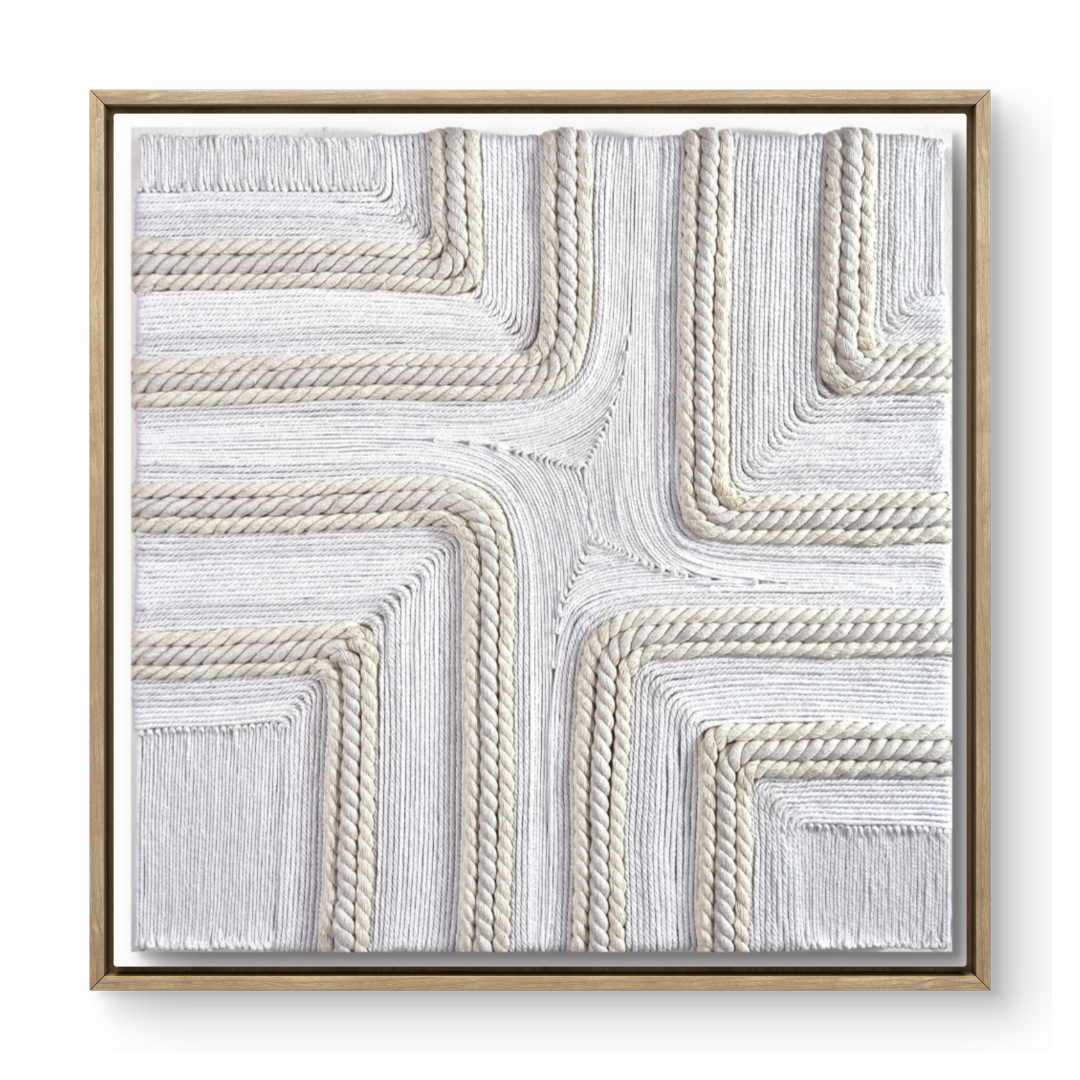 Contemporary macrame texture art